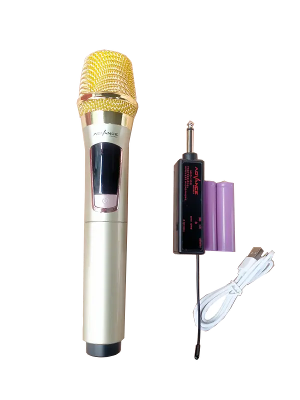 Microphone Single Wireless Advance MIC 103 Gold -Mikrofon Professional 3