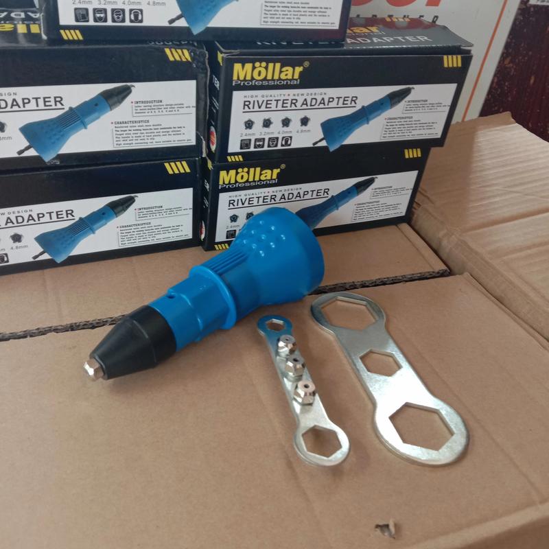 Adaptor Gun Rivet /Adapter Paku Rivet Adapter Rivet Mesin Bor Mollar ...