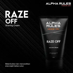 Alpha Rules Raze Off Krim Cukur kumis Bewok Jenggot AlphaRules Shaving