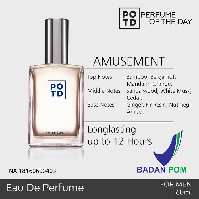 Gambar Perfume POTD Amusement Reload 60ml For Men dari POTD Perfume Kota Surabaya Tokopedia
