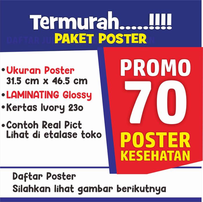 Gambar Jual Paket Poster Kesehatan dari Sahabat Sejasa Kab. Sleman Tokopedia