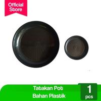 Gambar Tatakan Pot Polos Alas Bunga Tanaman - 12 cm (Hitam) dari Potme Farm Kota Denpasar 1 Tokopedia