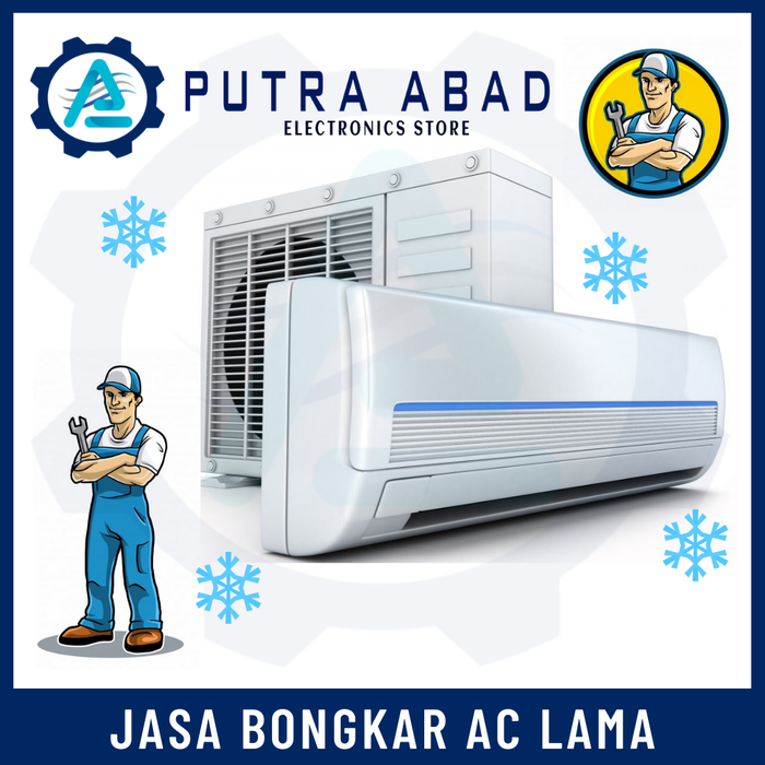 Gambar BONGKAR UNIT AC LAMA 0.5 - 1 PK - ALL BRAND AC dari Putra Abadi Elektronik Kota Bekasi Tokopedia