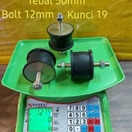Rubber engine mounting genset uk 75mm x40mm M12 . uk 75x40M12 0
