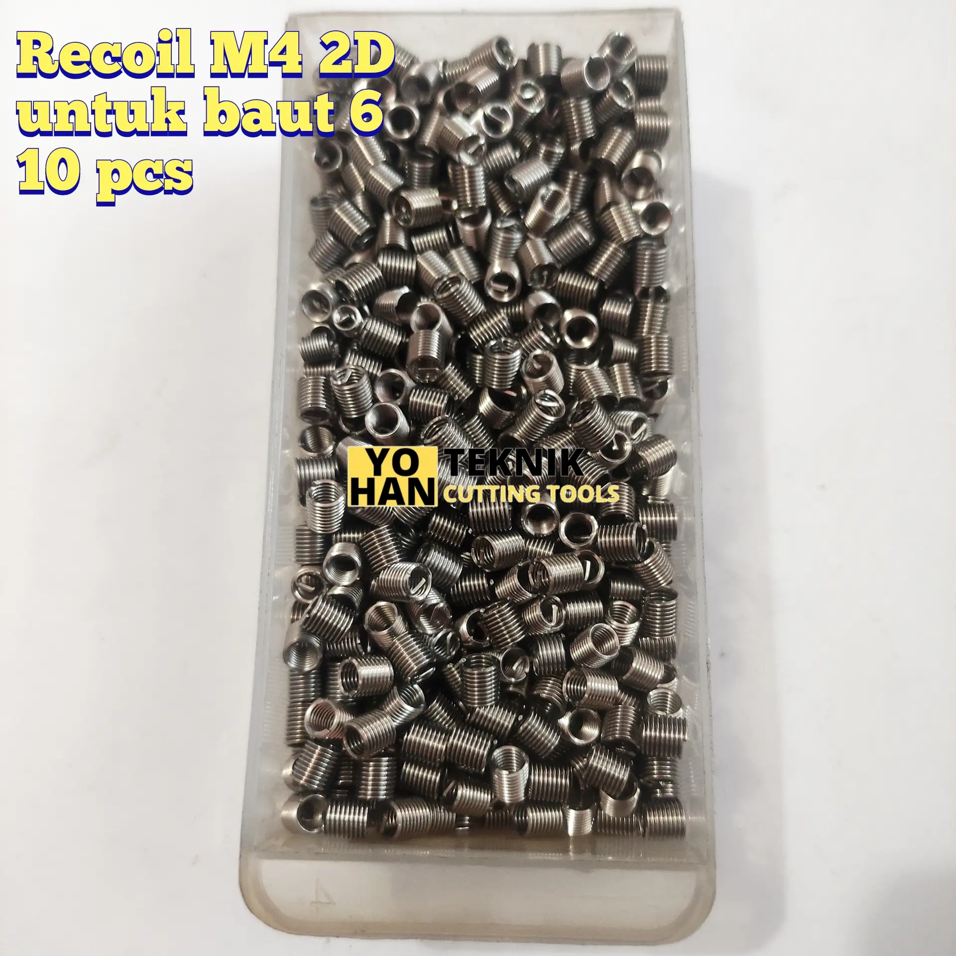 thread repair recoil M4 x 0.7 2D alat perbaikan drat baut 6 slek 10pcs
