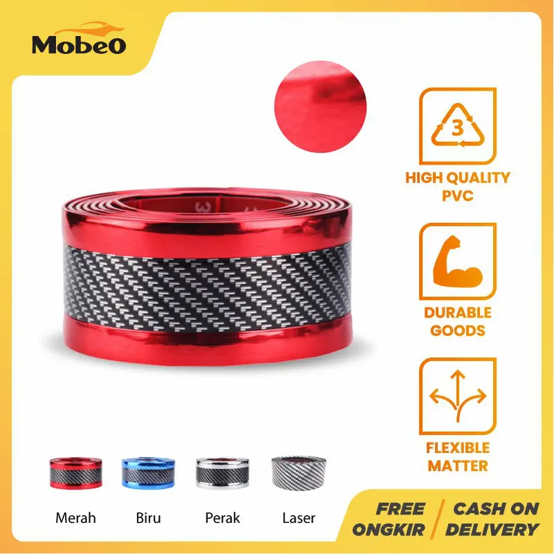 ORIGINAL MOBEO STICKER CARBON PELINDUNG BAGIAN MOBIL (ADA VIDEO) 0