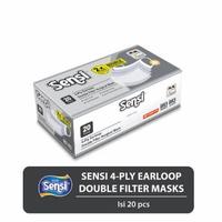 Gambar SENSI 4-PLY EARLOOP DOUBLE FILTER SURGICAL MASK 20 PCS dari Japs online shop Kota Tangerang Selatan 2 Tokopedia