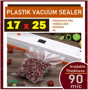 Plastik Vacuum Bag Embossed / 17x25cm / Vakum Sealer / Vacum / Emboss
