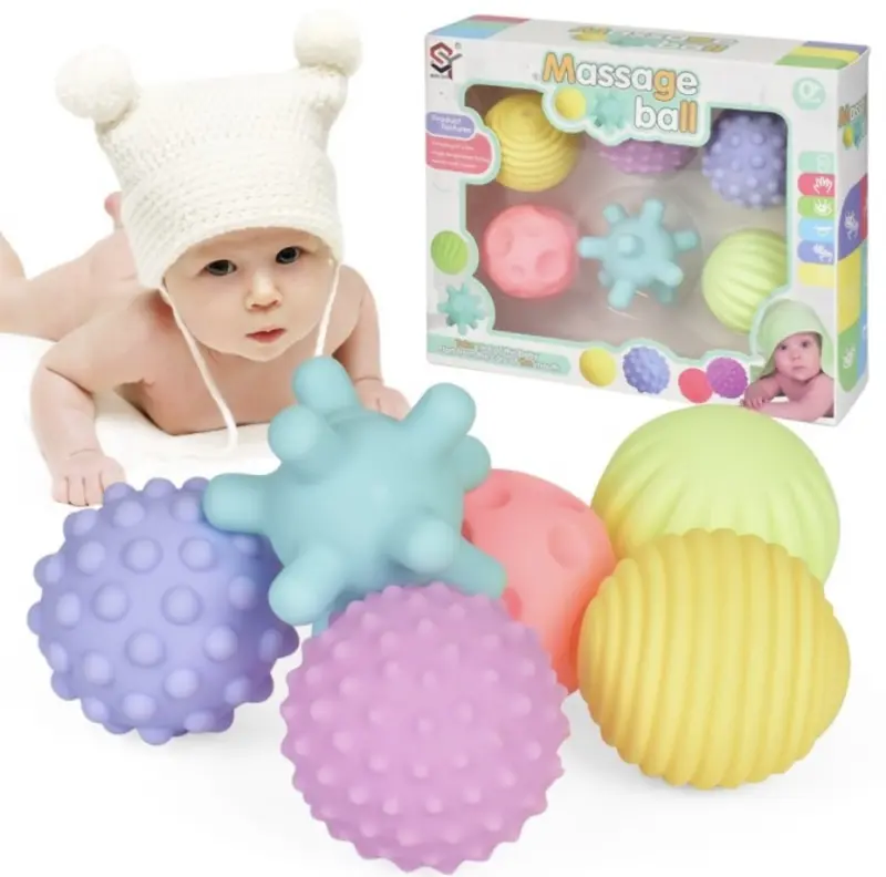 6PCS Sensory Balls Baby Massage Sensory Bola Pijat Bayi Fidget Toys 0
