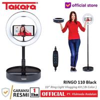 Gambar Takara Ringo 110 10 inch LED Ring Light Vlogging Kit Bi Color Foldable - Putih dari Takara Indonesia Kota Tangerang 1 Tokopedia