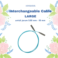 Gambar Alat Rajut HiyaHiya Interchangeable Cables Large - 16"/18" dari Nofiberphobia Kota Surabaya 1 Tokopedia