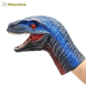 Boneka Tangan Hand Puppet Dinosaurus Velociraptor