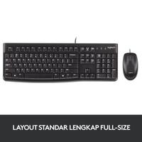 Gambar Logitech MK120 Combo USB Keyboard & Mouse, Desain Anti Tumpah, Full Size Layout, Plug-and-Play, Garansi 1 Tahun untuk PC Windows dan Linux Computer dari Click & Go Tokopedia Kota Bandung 2 Tokopedia