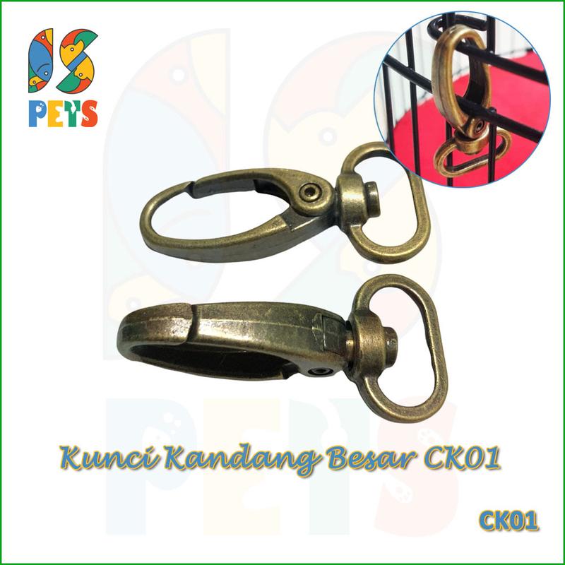 Kunci Sangkar Burung Single Besar CK01 Gembok Kandang Kucing 0