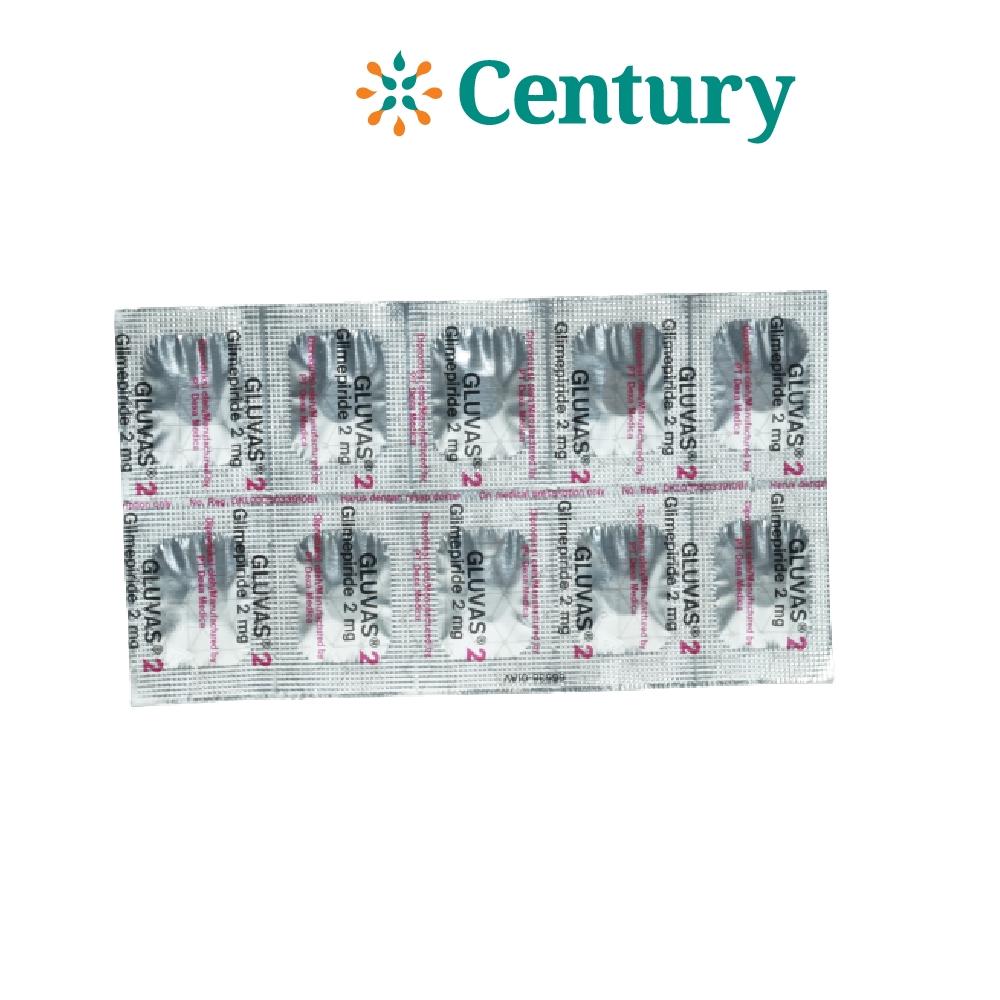 GLUVAS 2 MG STRIP 10 TABLET