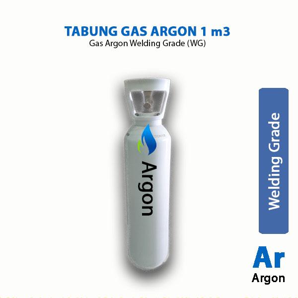 Gambar Tabung Gas Argon WG Ukuran 1 m3 - Las Argon Termurah dari Harizco Kota Bekasi Tokopedia