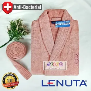 Kimono Handuk Mandi Dewasa Lenuta Anti Bacterial Peach - M