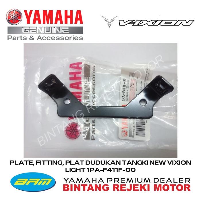 Gambar PLATE, FITTING, PLAT DUDUKAN TANGKI NEW VIXION LIGHT 1PA-F411F-00 dari Yamaha Bintang Rejeki Motor Kab. Bandung Tokopedia