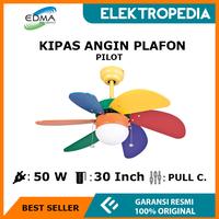 Gambar MT EDMA - Kipas Angin Lampu Decorative 30in Pilot RB / BN / AB - Brushed Nickel dari ELEKTROPEDIA Kota Administrasi Jakarta Pusat 1 Tokopedia