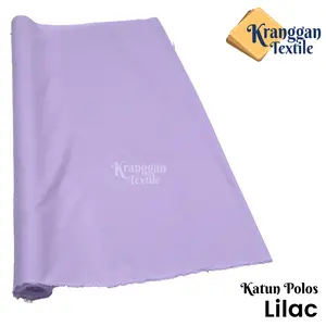 Kain Katun Lilac lebar 1,5m polos Meteran