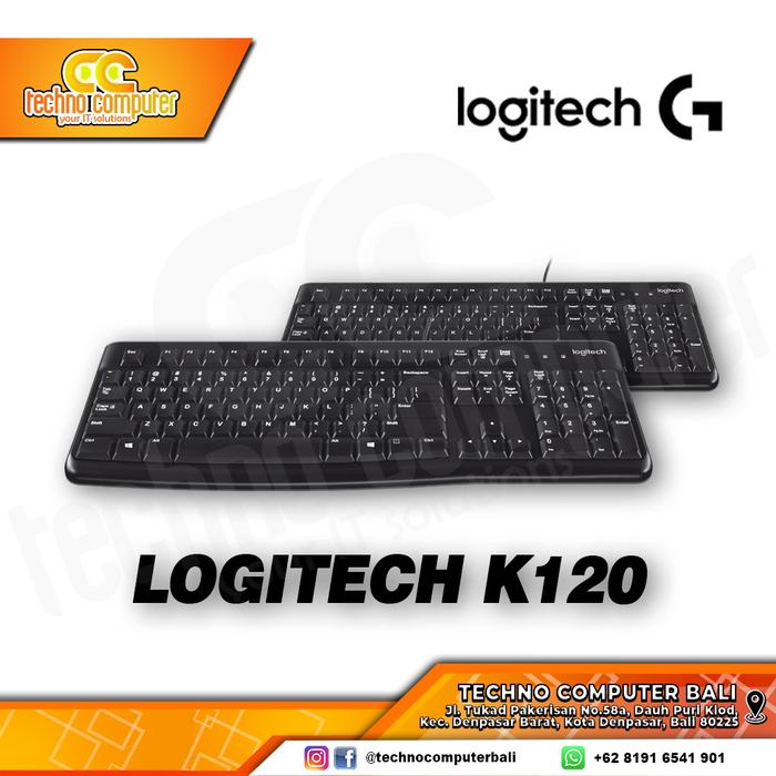 Gambar KEYBOARD LOGITECH K120 USB dari Techno Computer Bali Kota Denpasar Tokopedia