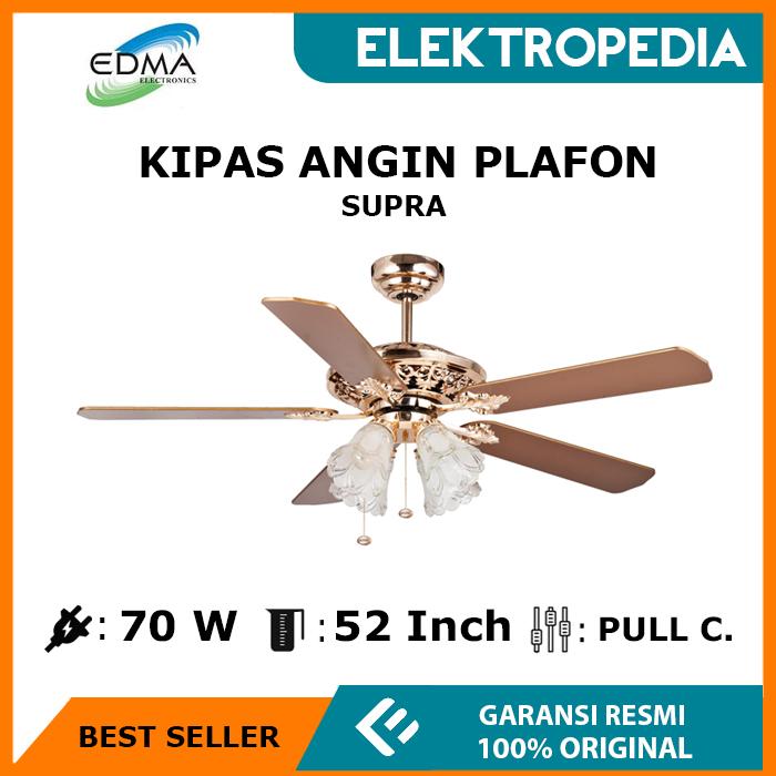 Gambar MT.EDMA EDMA - Kipas Angin Lampu Decorative 52in Supra AB / CH / CG dari ELEKTROPEDIA Kota Administrasi Jakarta Pusat Tokopedia