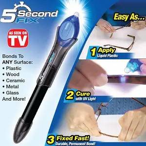 Lem Ajaib Serbaguna 5 Second Fix Magic Super Glue with Sinar UV Light