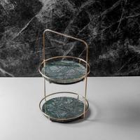 Gambar Brewsuniq Marble 2 Tier Standing Tray – Nampan Dua Tingkat Marmer Elegan untuk Tempat Aksesoris & Dekorasi dari Brewsuniq Store Kota Medan 3 Tokopedia