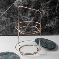 Gambar Brewsuniq Marble 2 Tier Standing Tray – Nampan Dua Tingkat Marmer Elegan untuk Tempat Aksesoris & Dekorasi dari Brewsuniq Store Kota Medan 2 Tokopedia