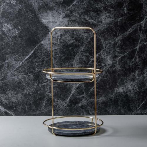 Gambar Brewsuniq Marble 2 Tier Standing Tray – Nampan Dua Tingkat Marmer Elegan untuk Tempat Aksesoris & Dekorasi dari Brewsuniq Store Kota Medan Tokopedia