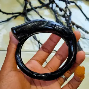 Gelang Akar Bahar Hitam Jumbo natural