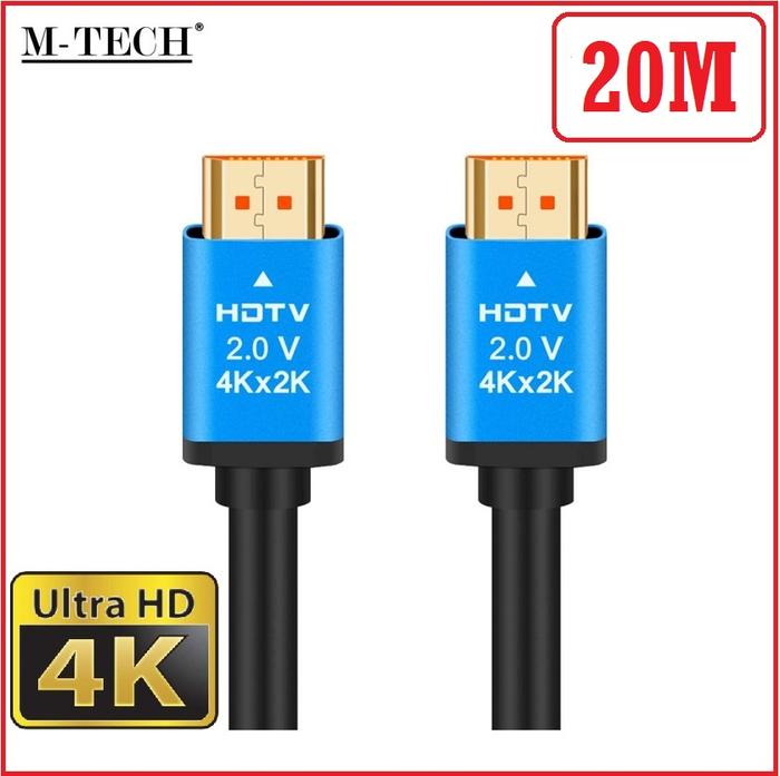 Jual Kabel HDMI 20M 4K ULTRA HD Premium V2.0 20 Meter M-TECH - Jakarta ...