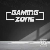 Gambar LANCARI Sticker Cutting Gaming Zone Stiker Dekorasi Dinding Kaca Gamers game - Hitam Doff, S dari LANCARI Kota Administrasi Jakarta Pusat 1 Tokopedia