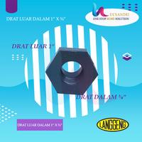 Gambar VALVE VERLOP RING PVC 1 X 3/4" INCH LANGGENG SOCK DRAT LUAR DALAM dari Lucyandri Official Kab. Tangerang 2 Tokopedia