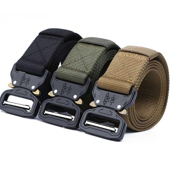 Gambar USEA Tali Ikat Pinggang sabuk Canvas kanvas Army Military Tactical 125cm - MU056 - Hitam dari Usea Official Store Kota Administrasi Jakarta Barat Tokopedia