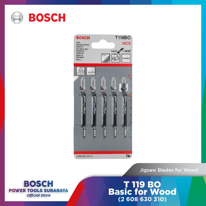 Gambar Mata Gergaji Kayu Bosch Jigsaw Blade T119BO Basic For Wood dari Bosch Tools Authorized DNY Kota Surabaya Tokopedia