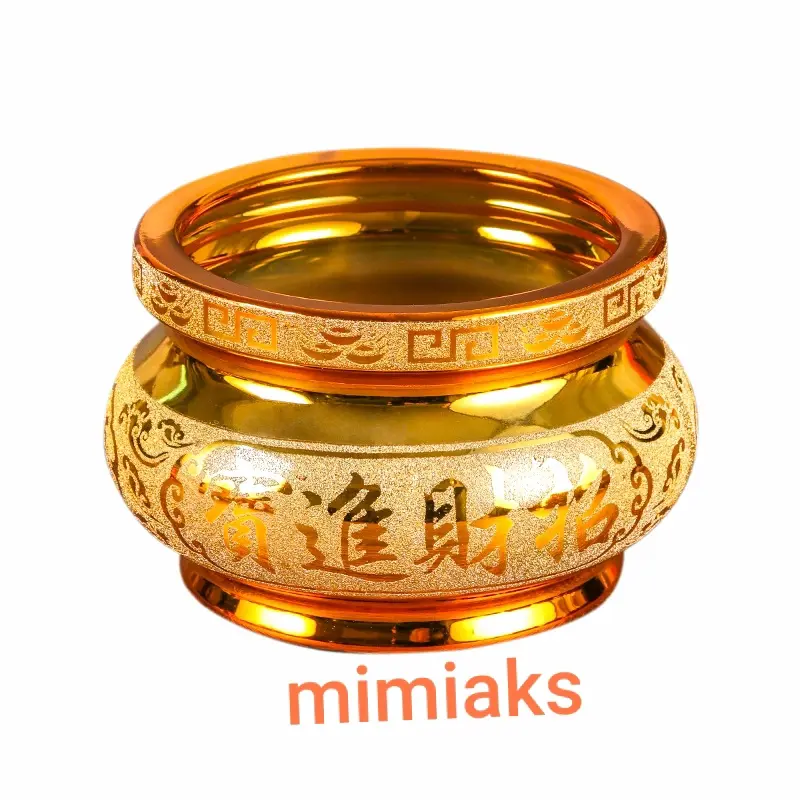 Hiolo Hio lo Tempat Hio Keramik Emas 5inch .mas