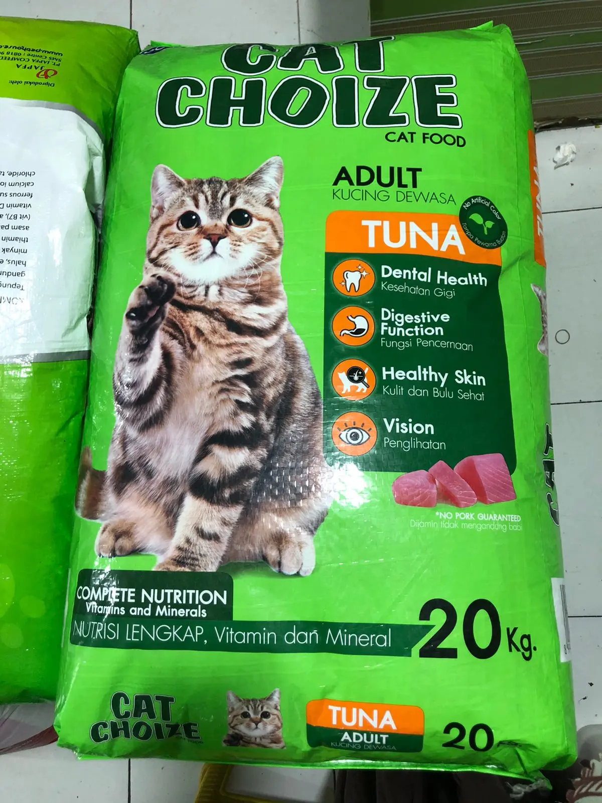 MAKANAN KUCING CAT CHOIZE ADULT TUNA 20KG