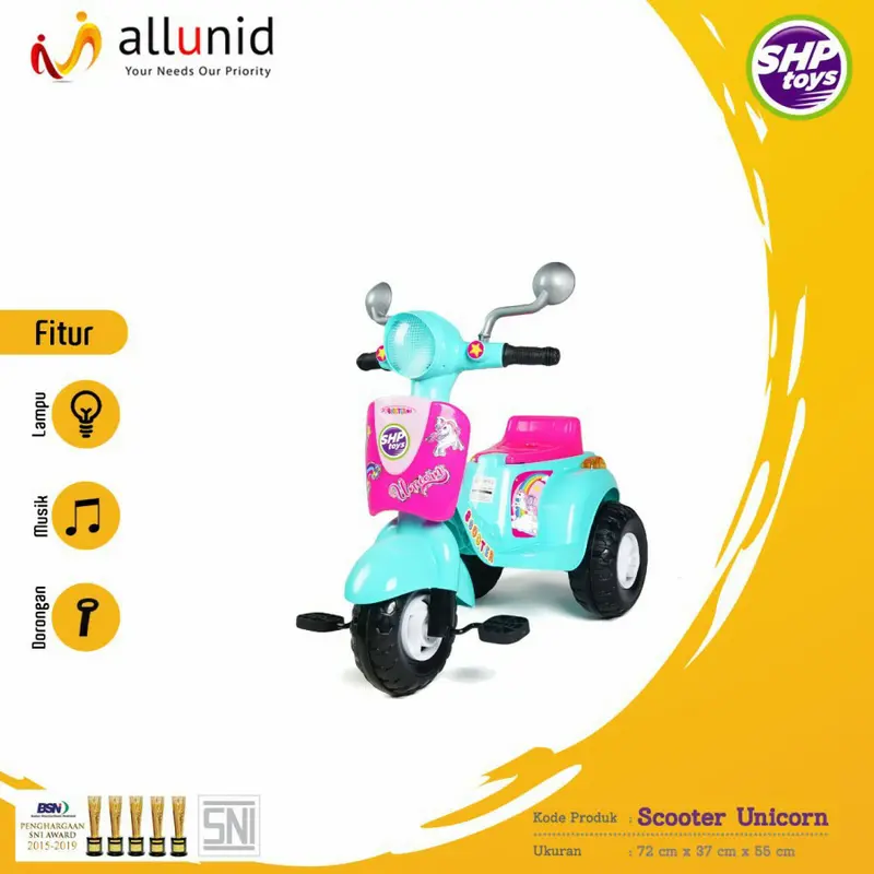 sepeda dorong anak/mainan lokal/scooter 609/SHP 2
