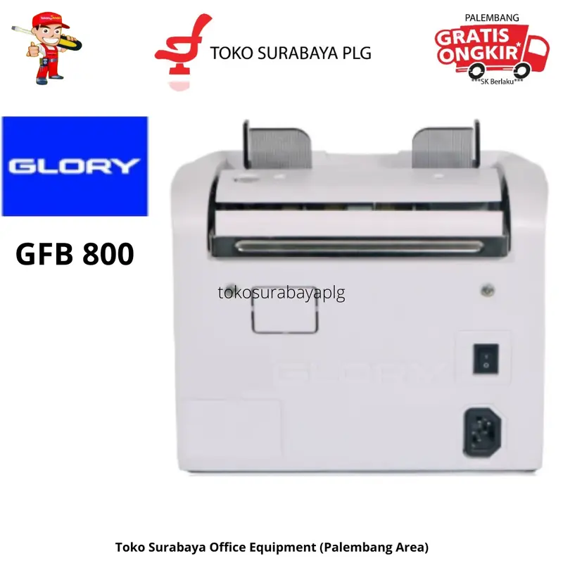 REKON Mesin Hitung Uang Vacum Bank Money Counter GLORY GFB-800 3