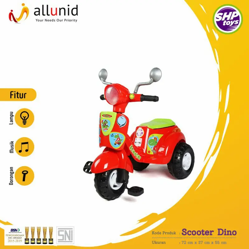 sepeda dorong anak/mainan lokal/scooter 609/SHP 4