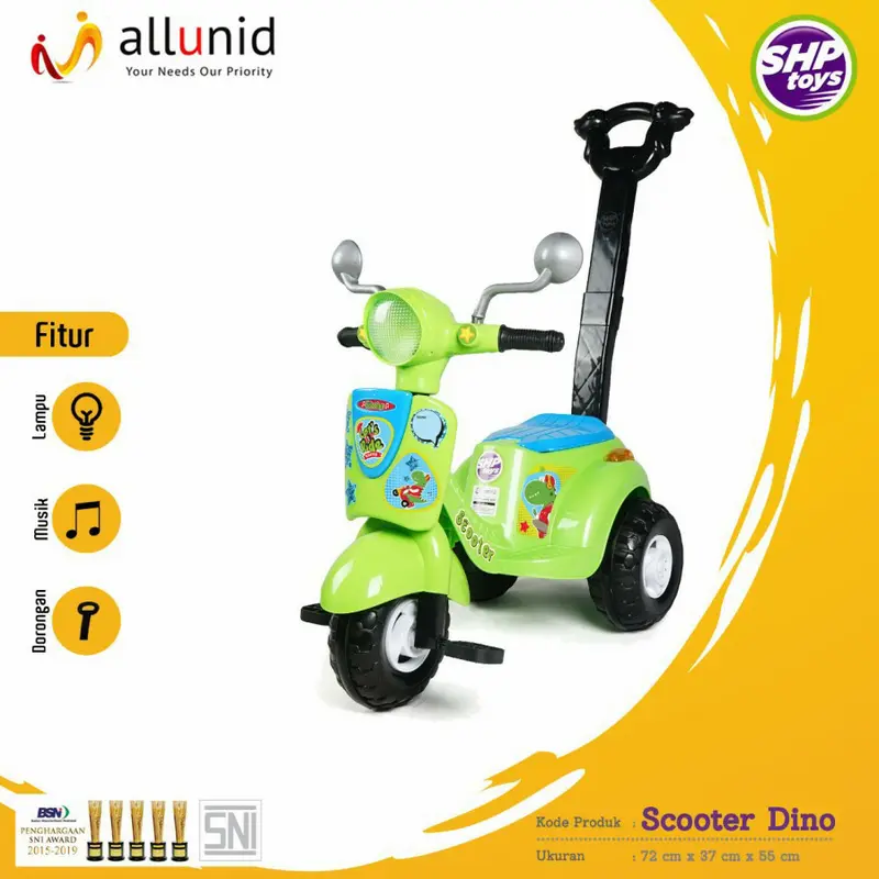 sepeda dorong anak/mainan lokal/scooter 609/SHP 3