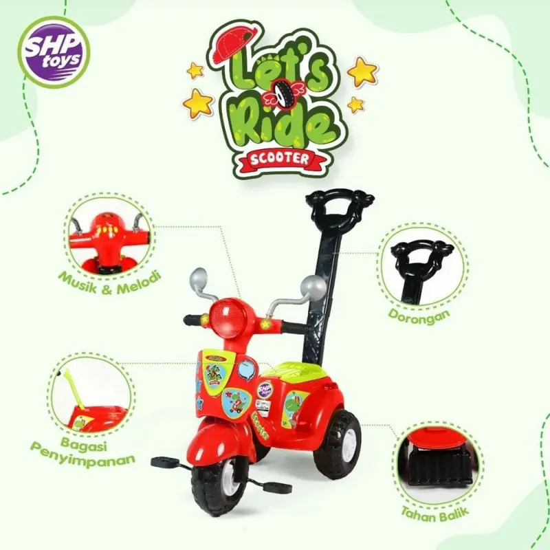 sepeda dorong anak/mainan lokal/scooter 609/SHP 0
