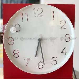 WM IK4291 BROMMA Jam dinding plastik warna putih diameter 25 cm