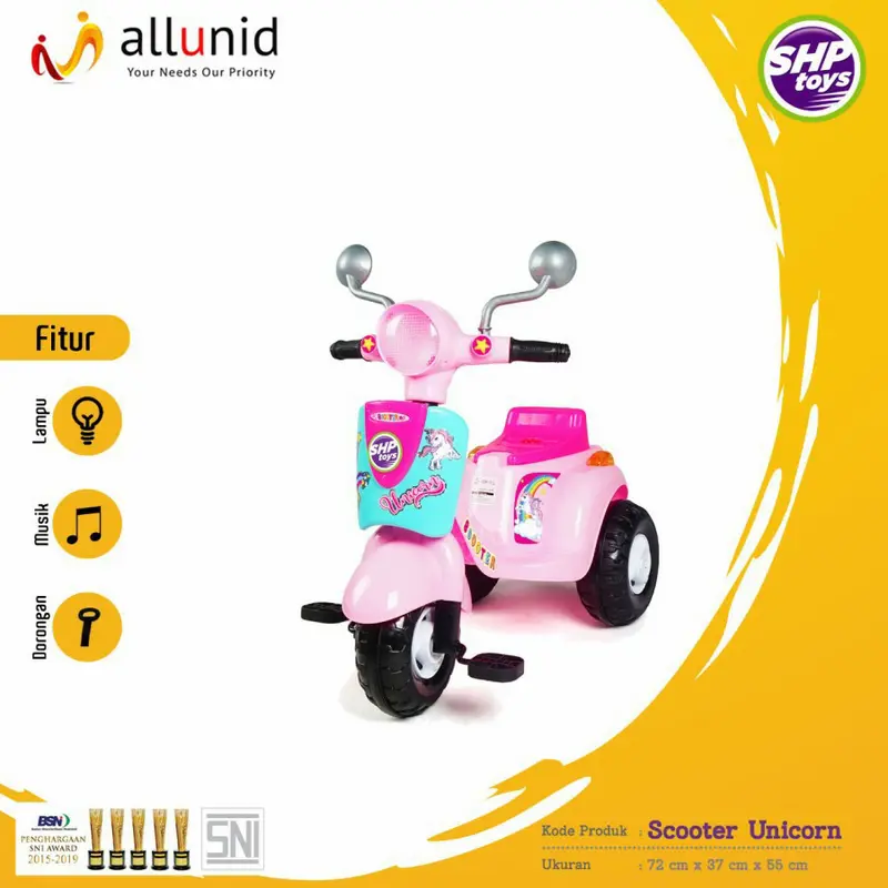 sepeda dorong anak/mainan lokal/scooter 609/SHP 1