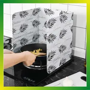Penutup Kompor Gas Tahan Angin Api Dapur Rumah Aluminium Foil Plate