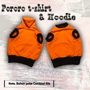 Baju kucing murah lucu Baju dan Hoodie orange bahan combad 30s