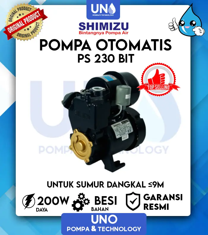 Pompa air Shimizu Automatic Pump PS 230 BIT 0