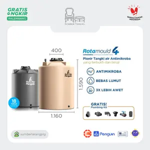 Tangki Air Penguin TB 160 Toren 1550 L Tandon TB160 Free Plumbing Kit