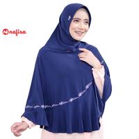 Gambar Nafisa Aqila | Jilbab Instan Syar'i | Kerudung Bergo Bordir Premium - Pink Fanta dari Hijab Nafisa_NEW Kota Surabaya 3 Tokopedia